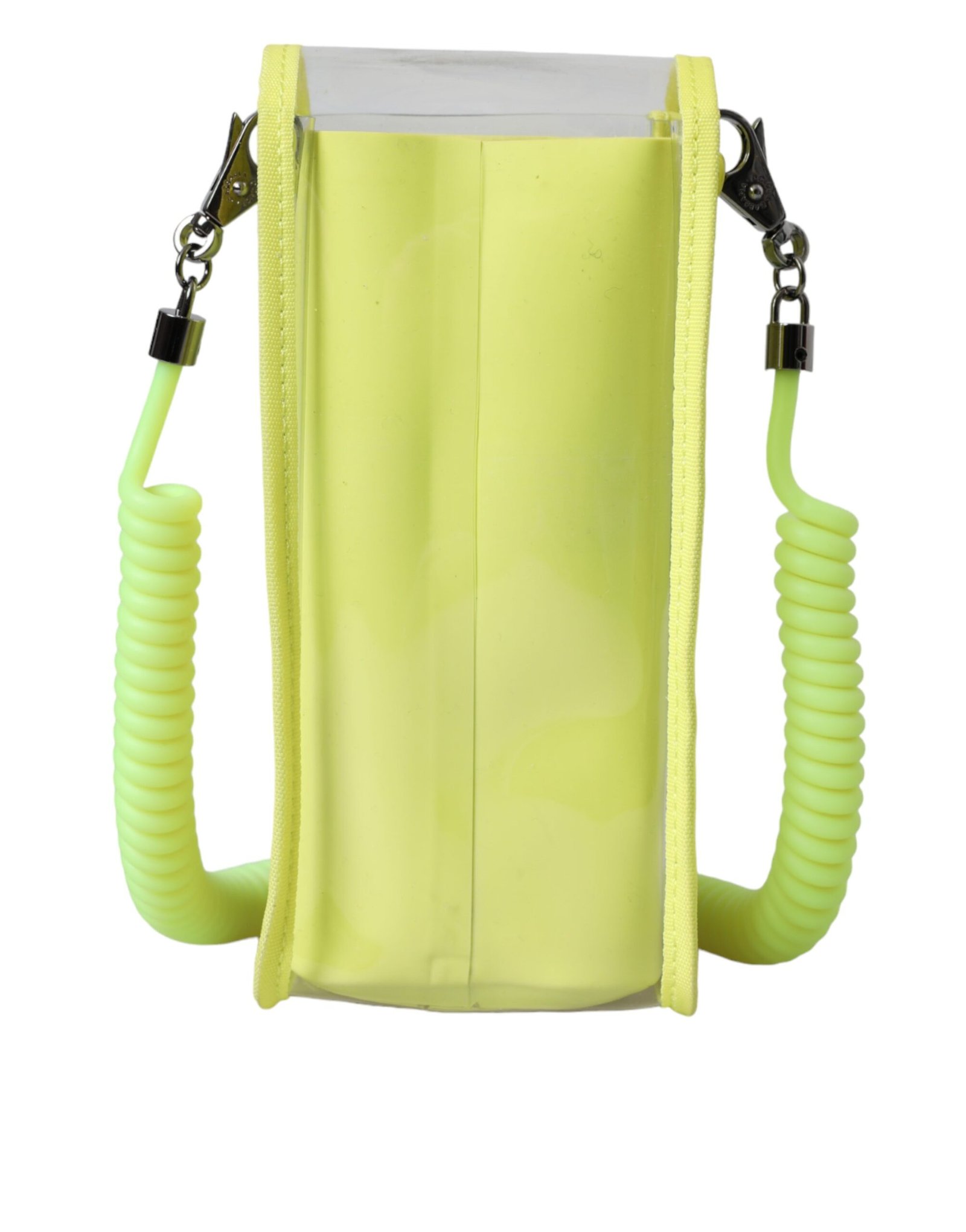 Dolce & Gabbana Yellow Green Plastic DG Logo Neck Strap Cardholder Wallet - Image 6