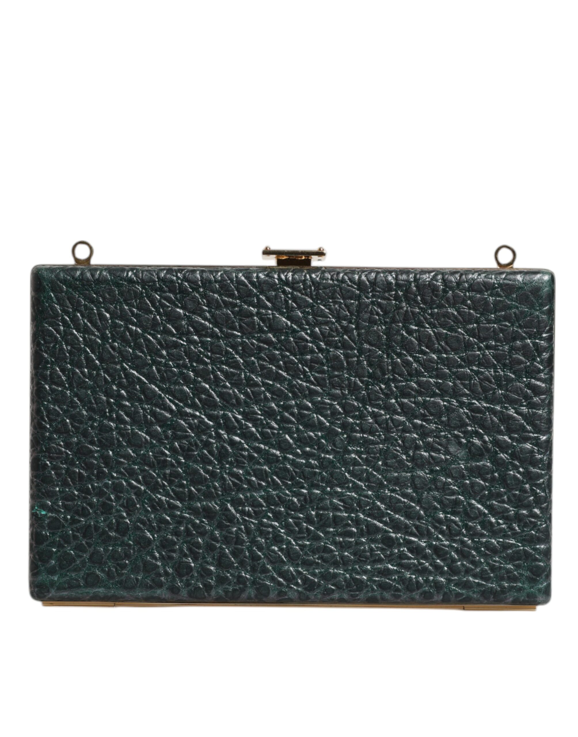 Dolce & Gabbana Black Leather Clutch Evening Crossbody Bag - Image 2