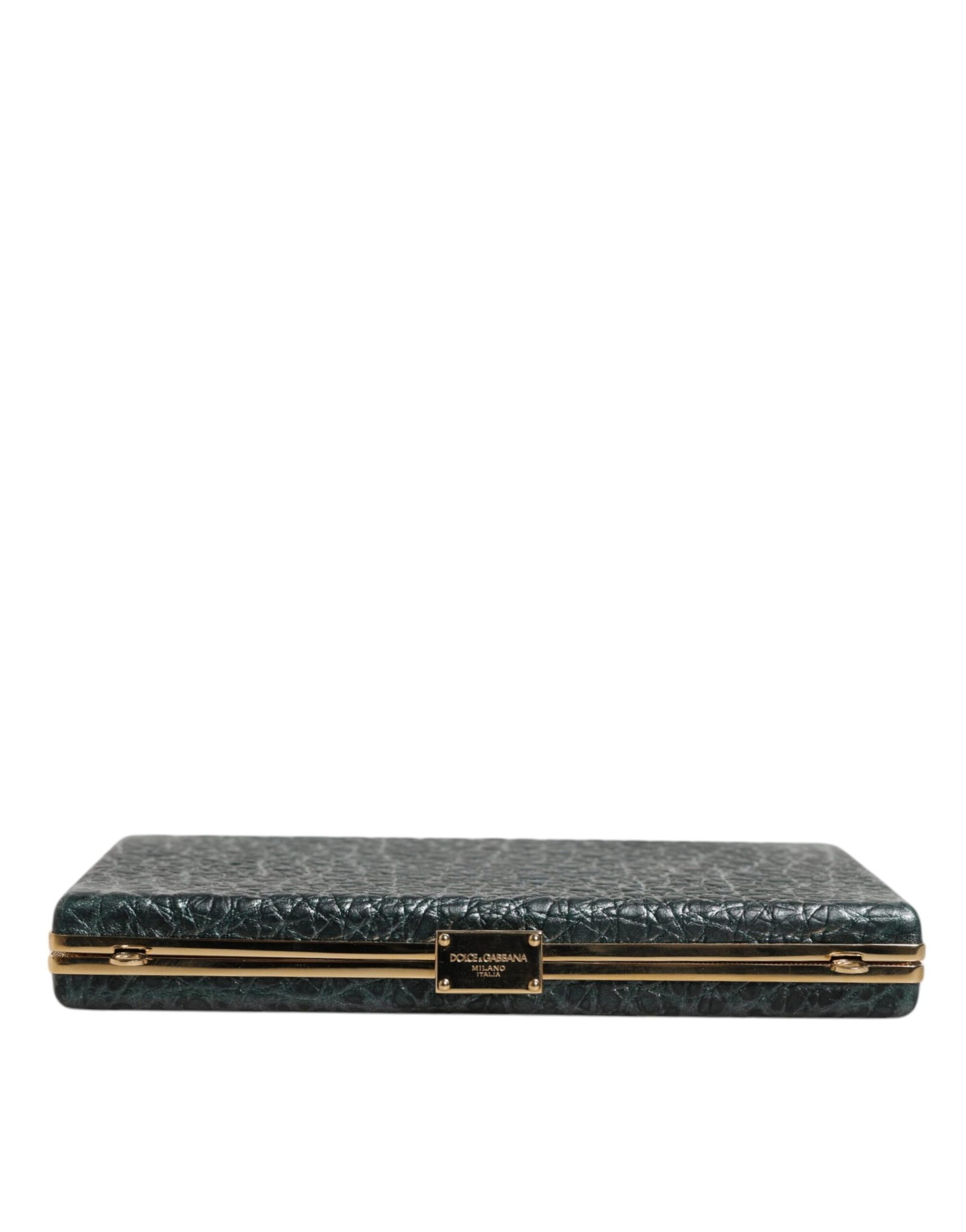 Dolce & Gabbana Black Leather Clutch Evening Crossbody Bag - Image 5