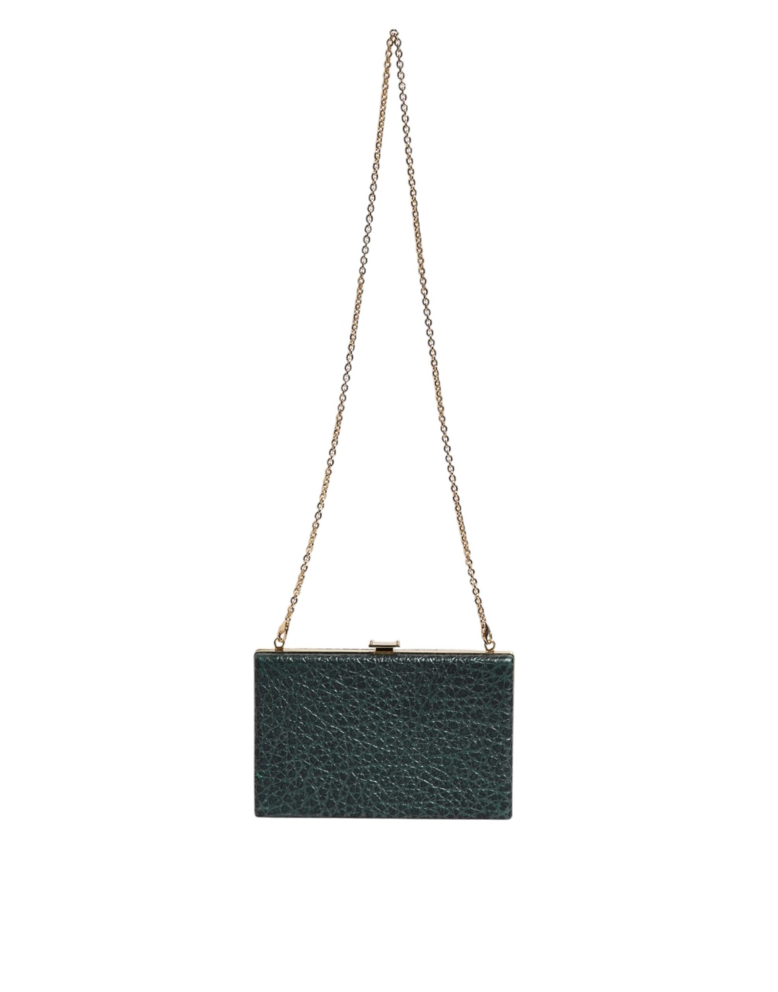 Dolce & Gabbana Black Leather Clutch Evening Crossbody Bag - Image 8
