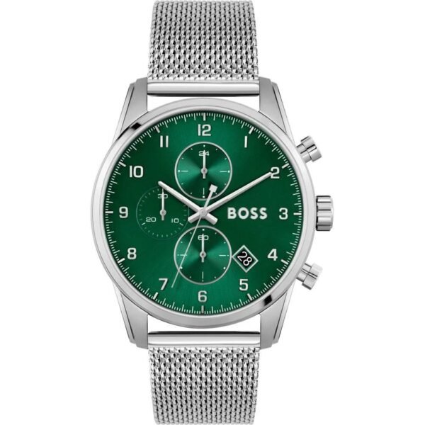 Hugo Boss Silver Stainless Steel Dress Watch