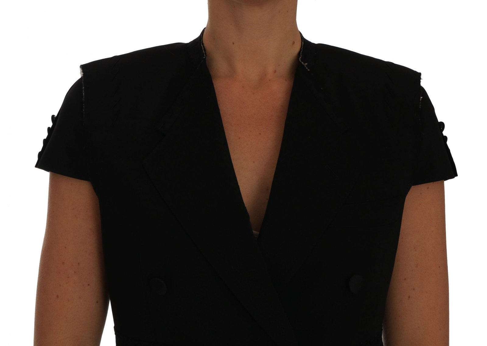 Dolce & Gabbana Black Short Croped Blazer Jacket - Image 3