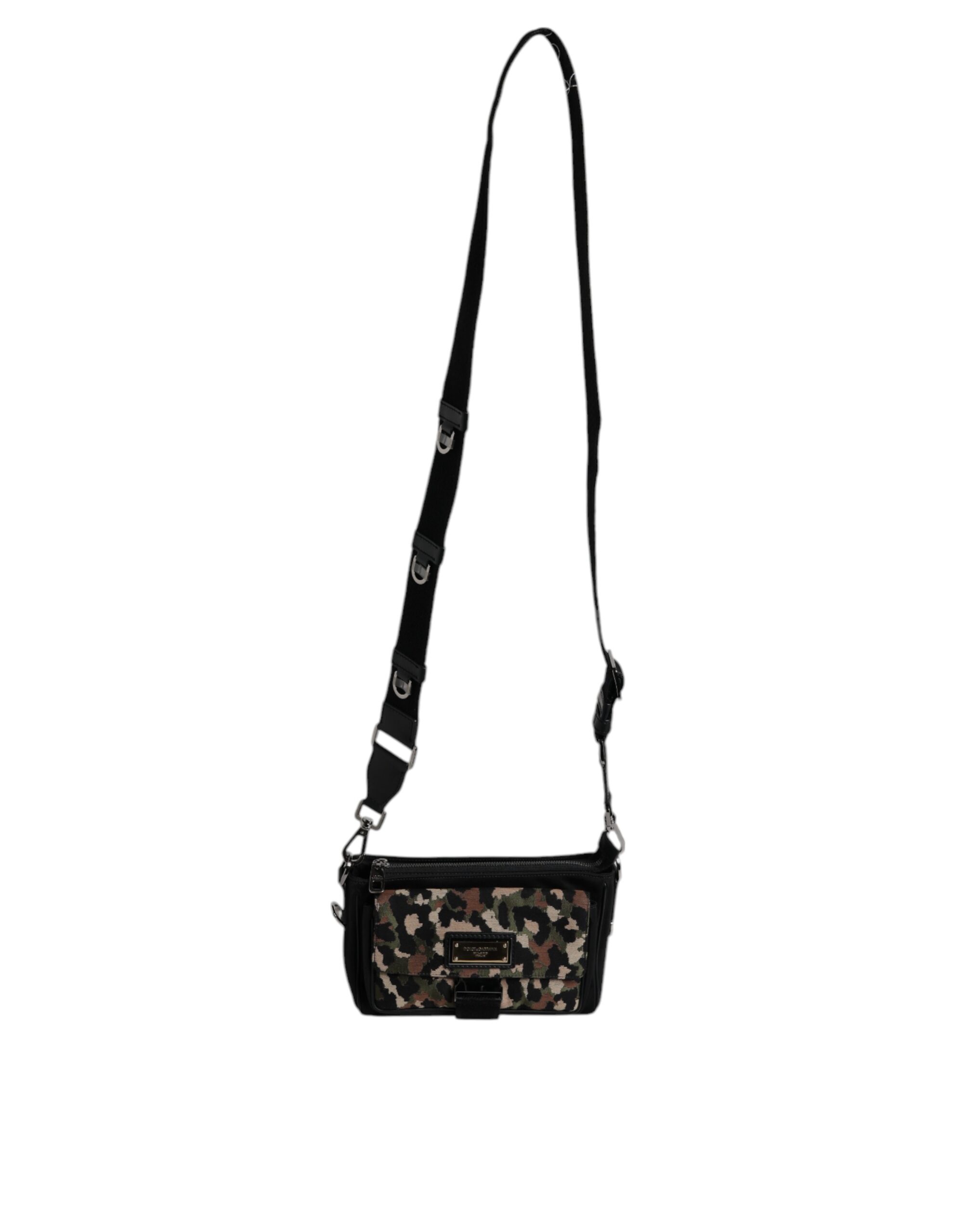 Dolce & Gabbana Multicolor Leopard Jacquard Crossbody Bag - Image 8