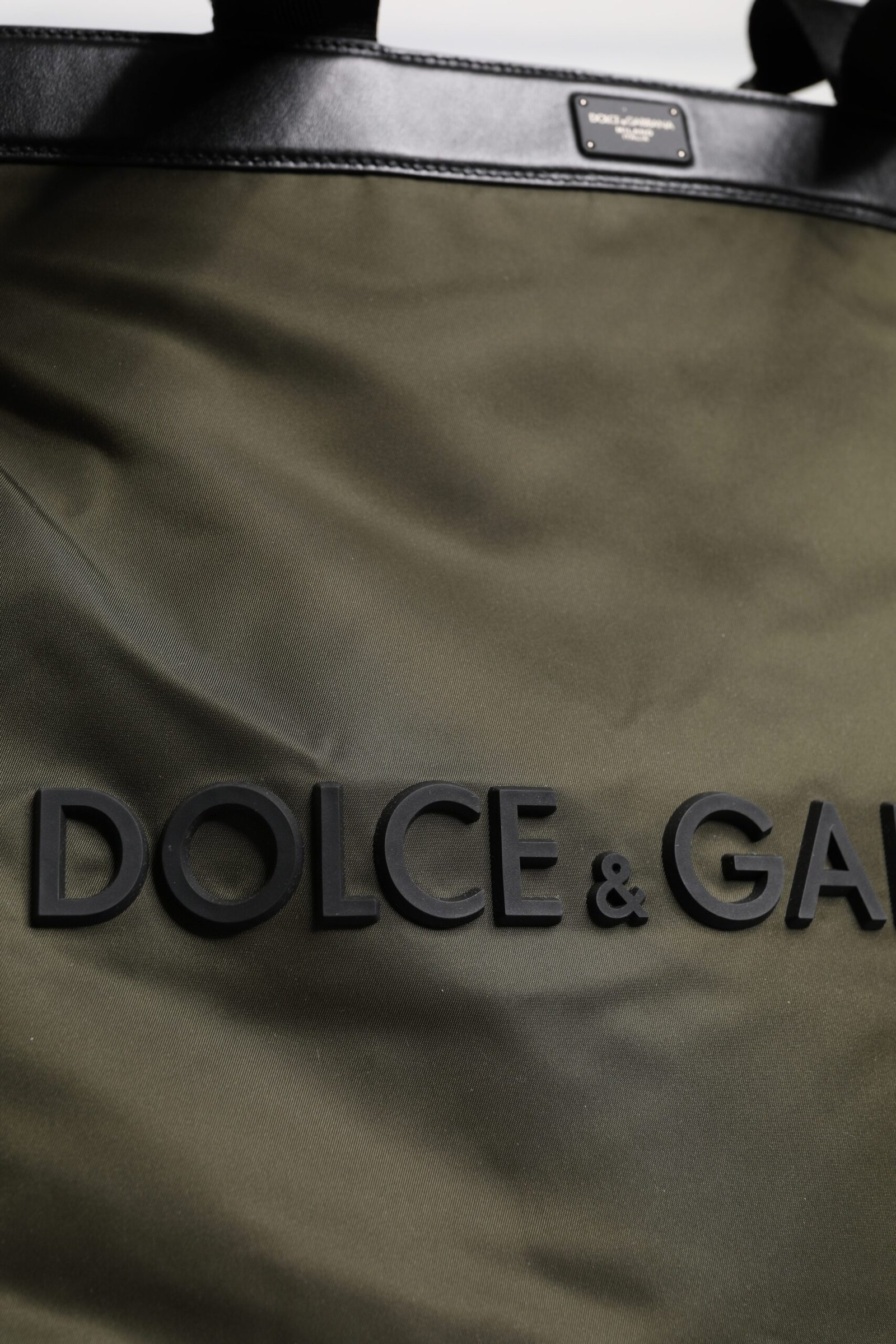 Dolce & Gabbana Military Green Nylon Shoulder Strap Tote Bag - Image 7