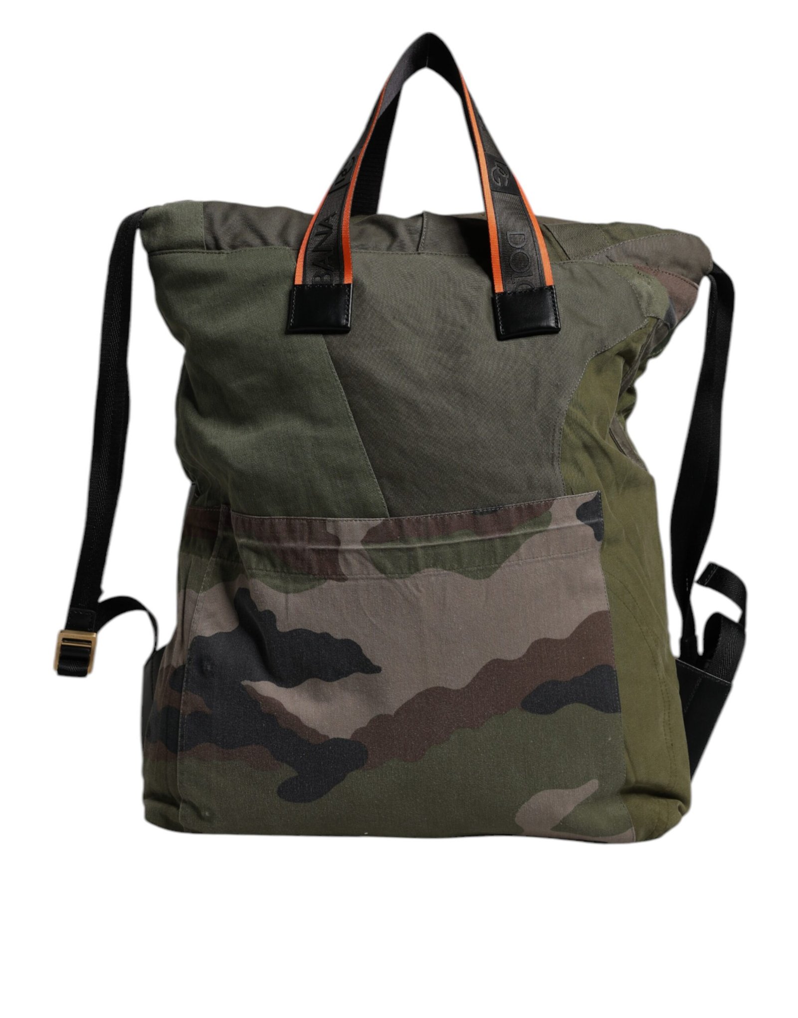 Dolce & Gabbana Military Green Patchwork Rucksack Backpack Bag - Image 4