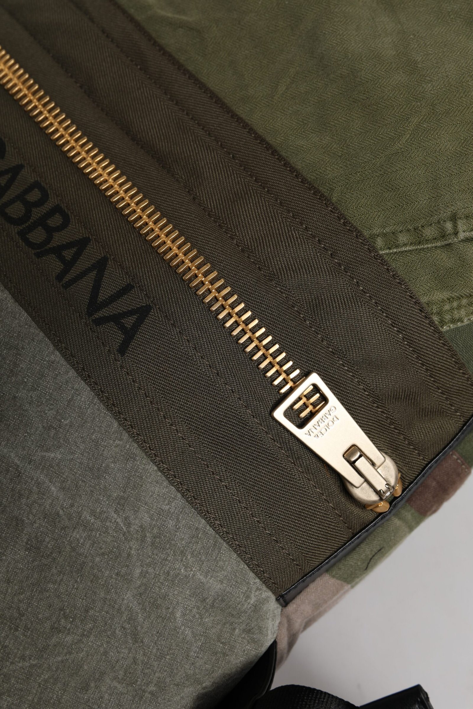 Dolce & Gabbana Military Green Patchwork Rucksack Backpack Bag - Image 5