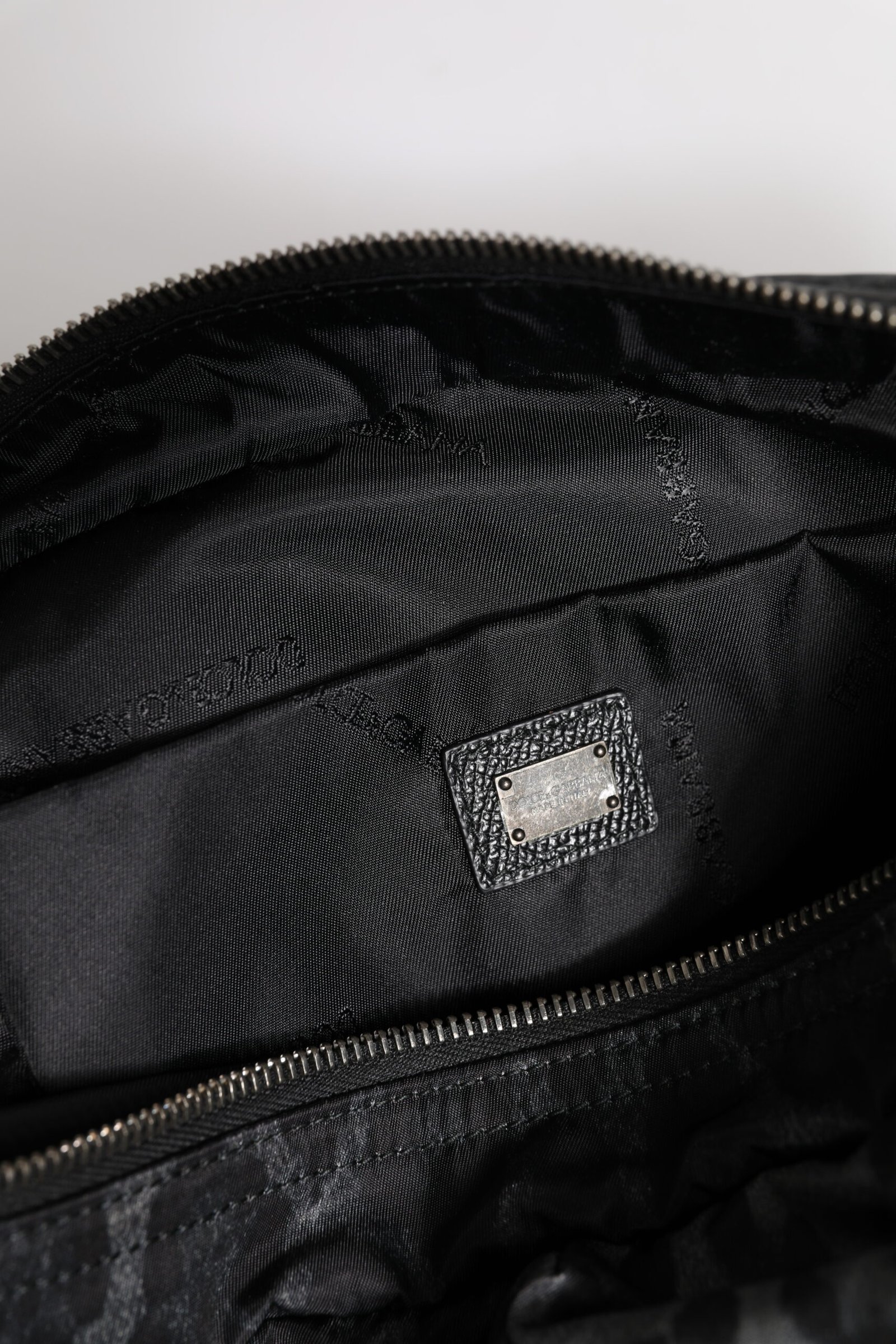 Dolce & Gabbana Black Gray Leopard DG Logo Belt Waist Fanny Pack Bag - Image 7