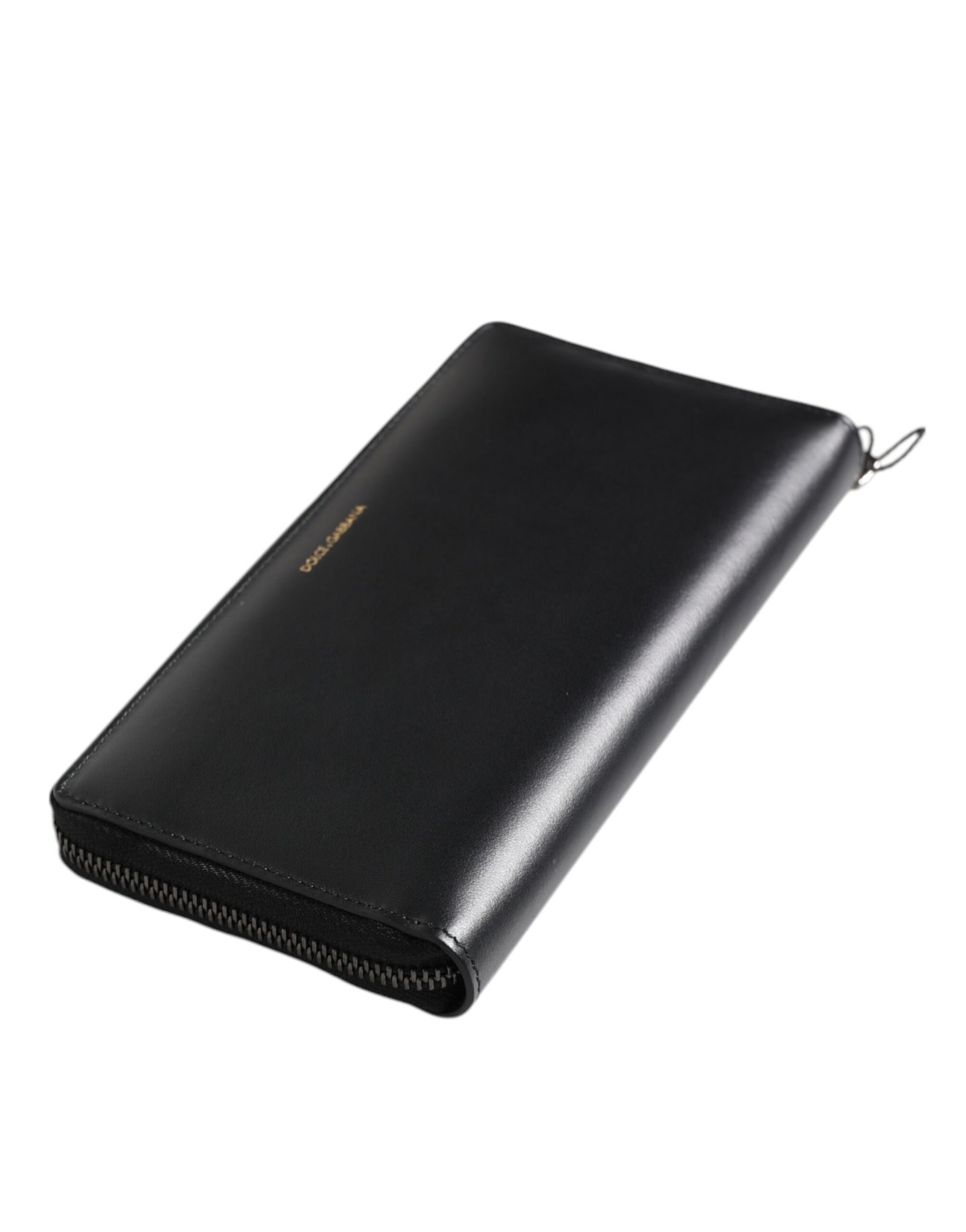 Dolce & Gabbana Black Blue Exotic Leather Embossed Continental Wallet - Image 5