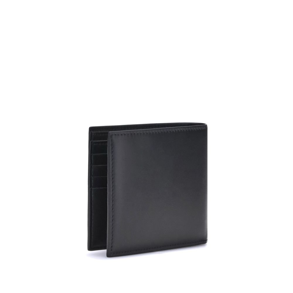 Alexander McQueen Black Calf Leather Bos Taurus Wallet - Image 2