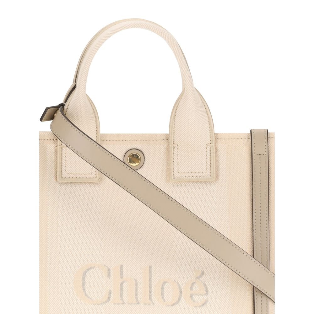 Chloé Beige Cotton Handbag - Image 4