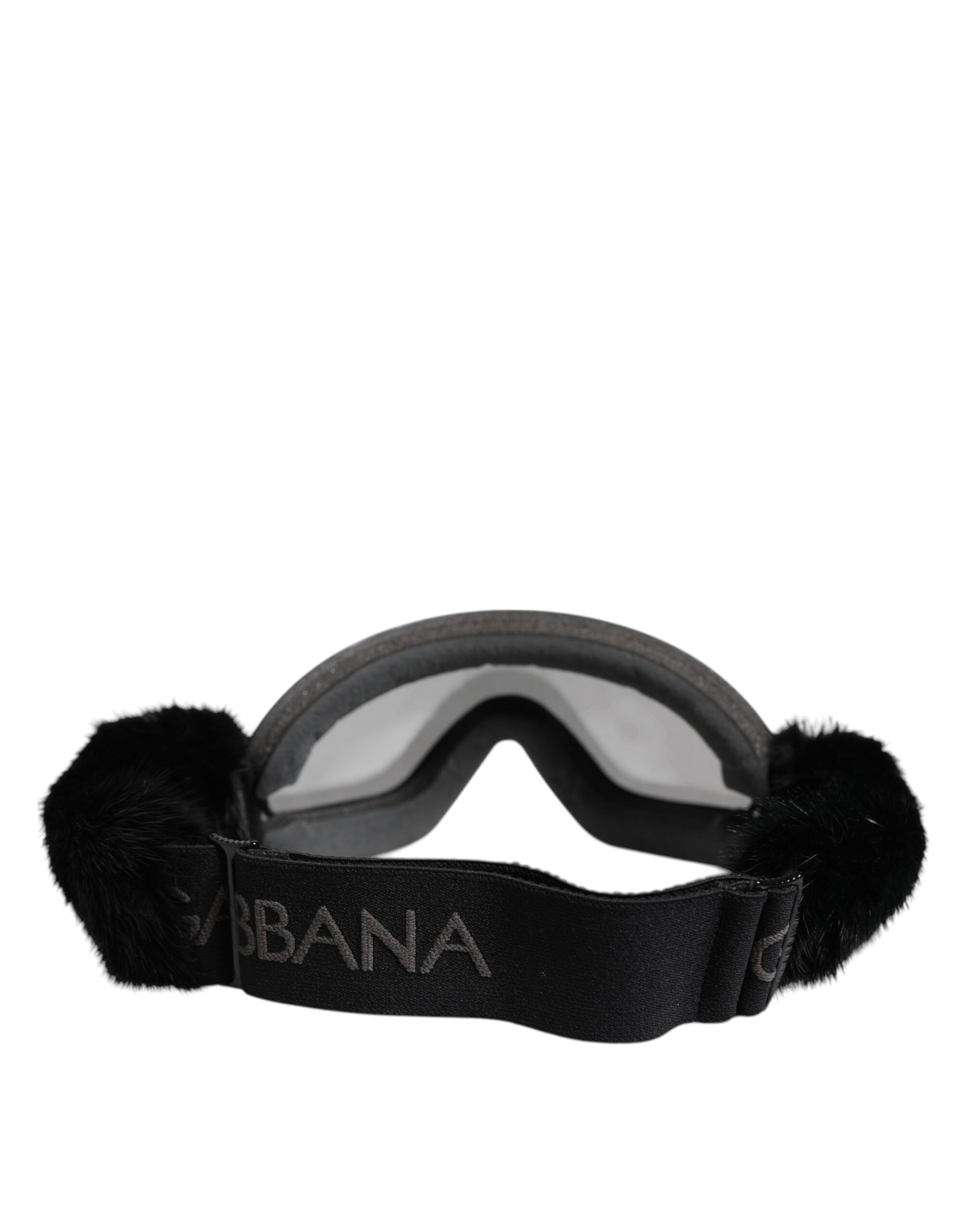 Dolce & Gabbana Black Bi0759 Lace Mirrored Ski Goggles Mask Sunglasses - Image 4