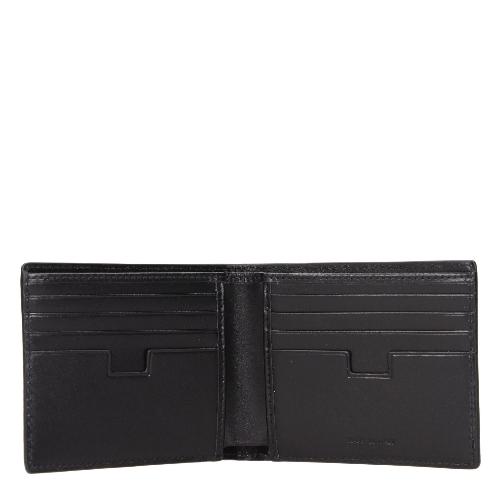 Testoni Black Leather Wallet - Image 2