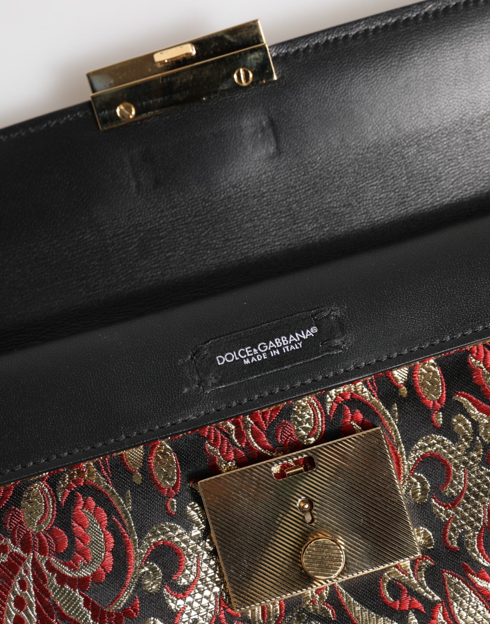 Dolce & Gabbana Multicolor Jacquard Floral Document Briefcase Bag - Image 7