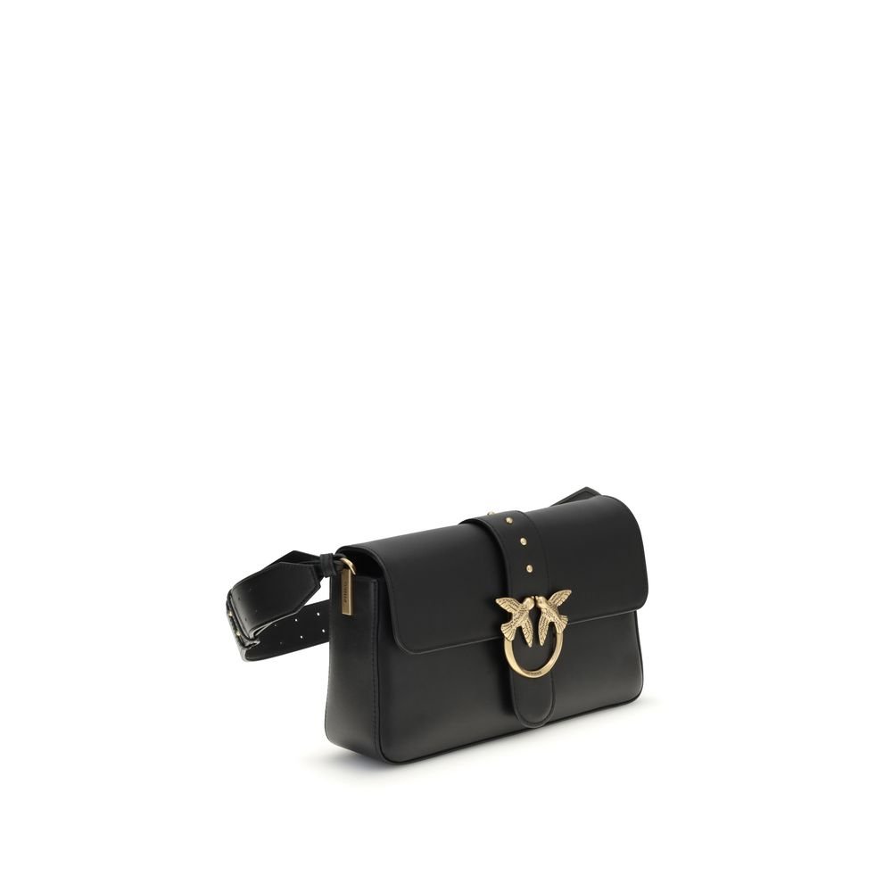 PINKO Black Leather Shoulder Bag - Image 2
