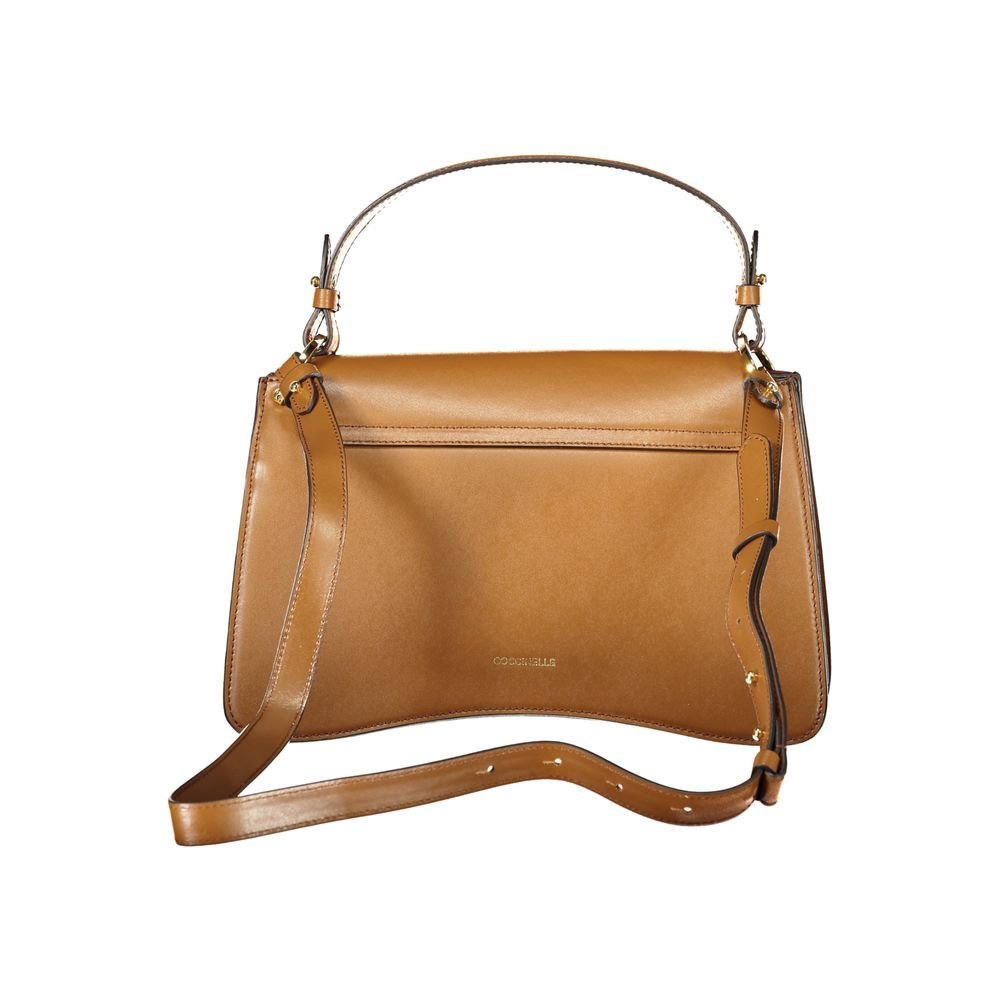 Coccinelle Marrone Leather Women Handbag - Image 2