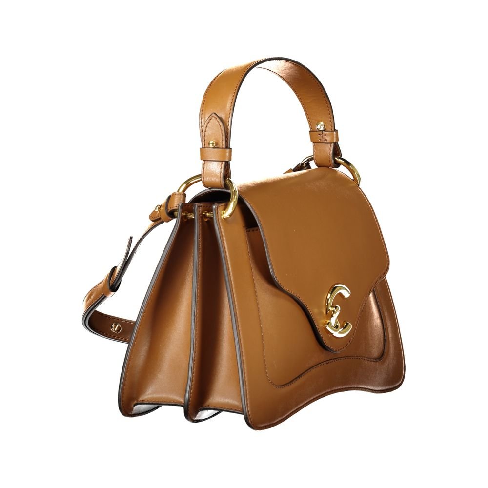 Coccinelle Marrone Leather Women Handbag - Image 3