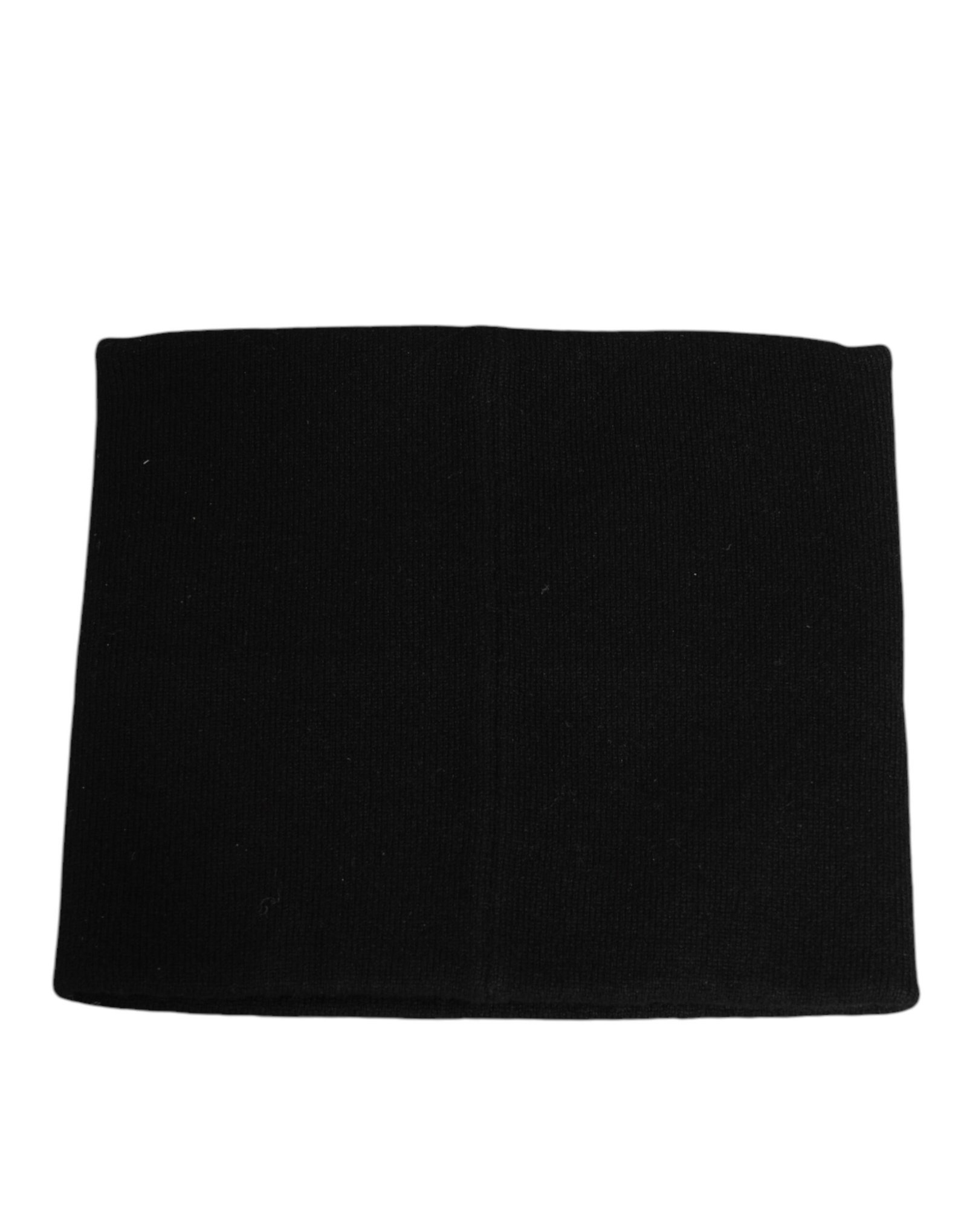 Dolce & Gabbana Black D&G Logo Cashmere Knitted Men One Size Scarf - Image 3