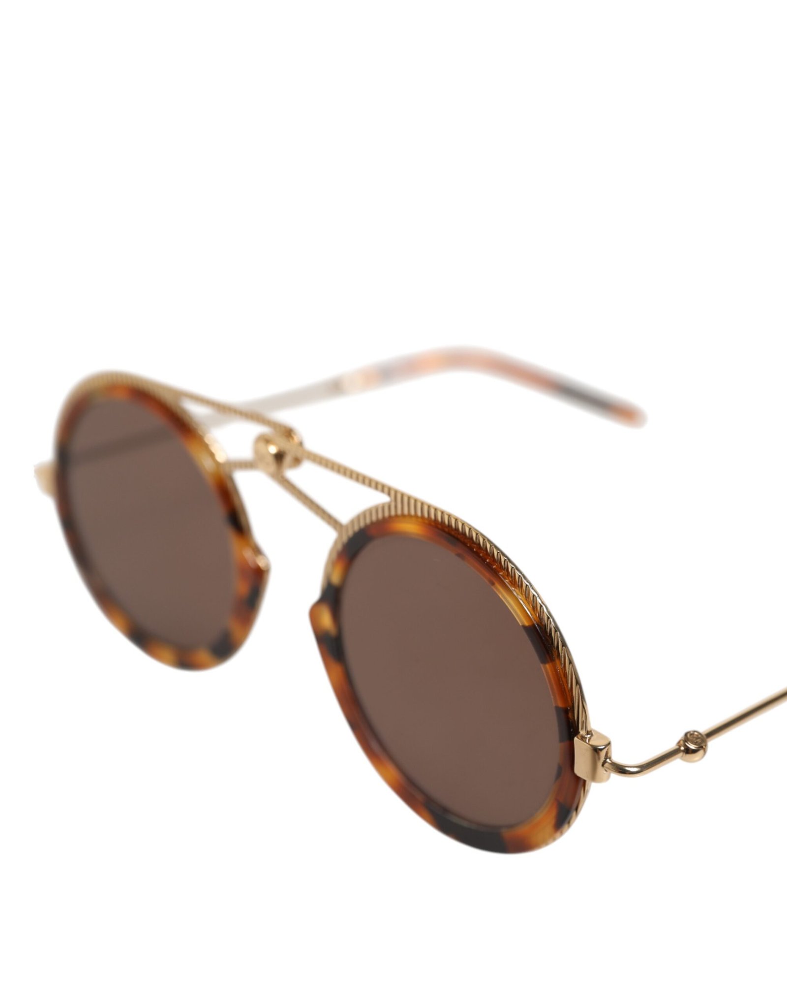 Dolce & Gabbana Gold Havana Frame DG Fatto A Mano Eyewea Sunglasses - Image 6
