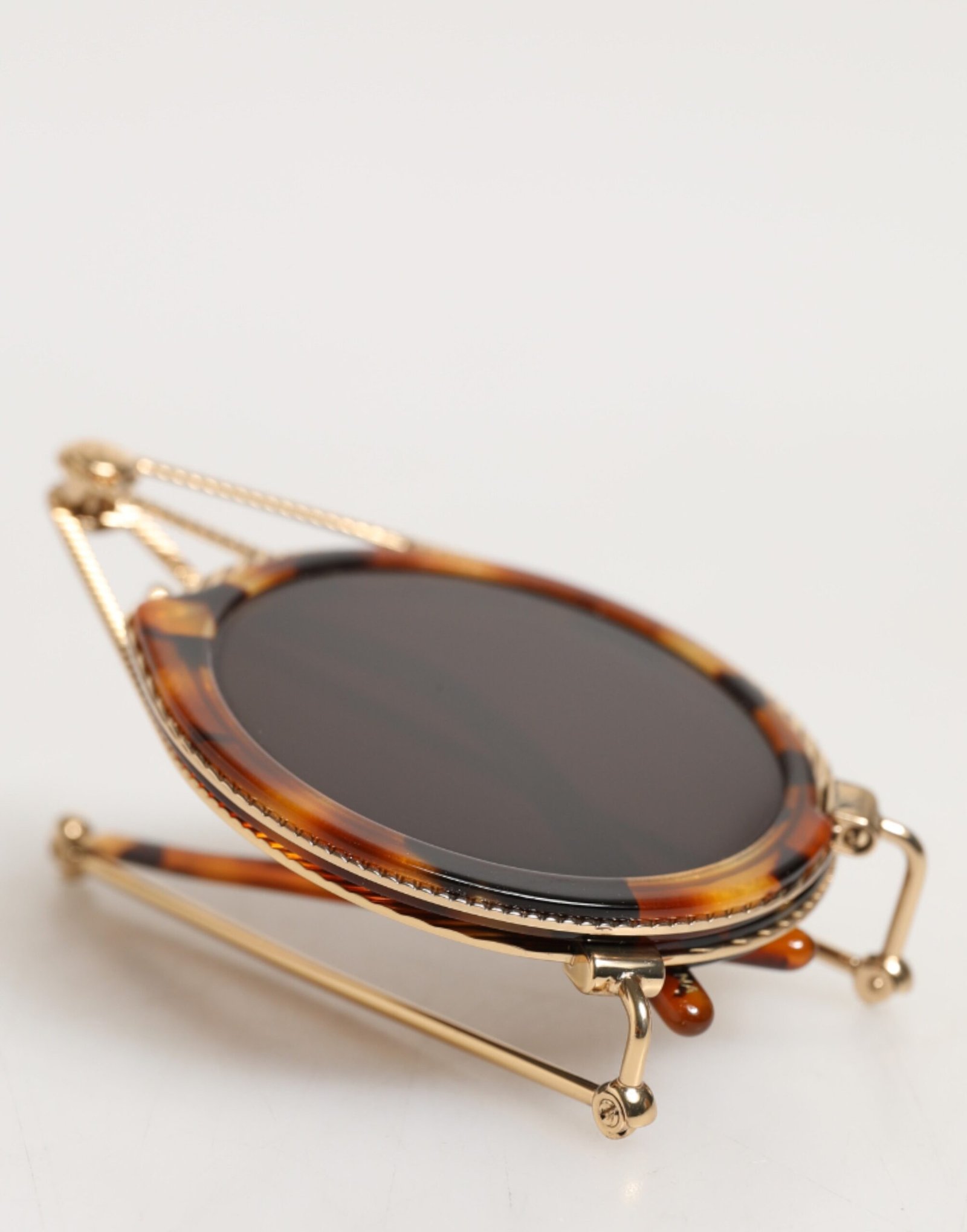 Dolce & Gabbana Gold Havana Frame DG Fatto A Mano Eyewea Sunglasses - Image 7