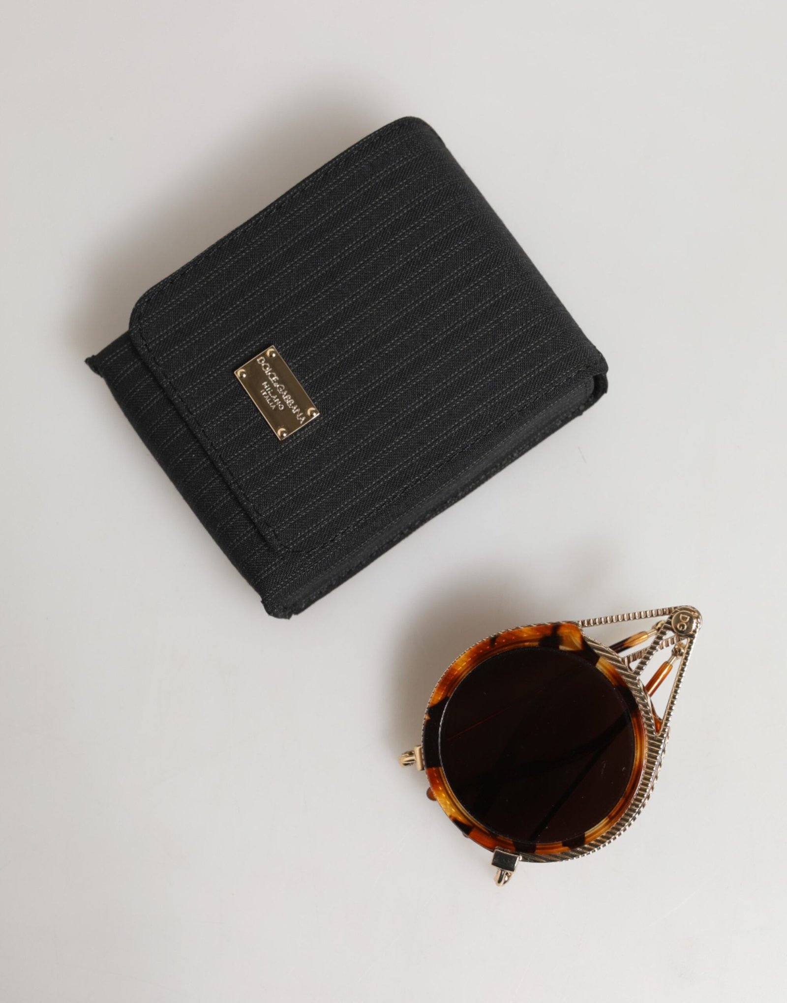 Dolce & Gabbana Gold Havana Frame DG Fatto A Mano Eyewea Sunglasses - Image 8
