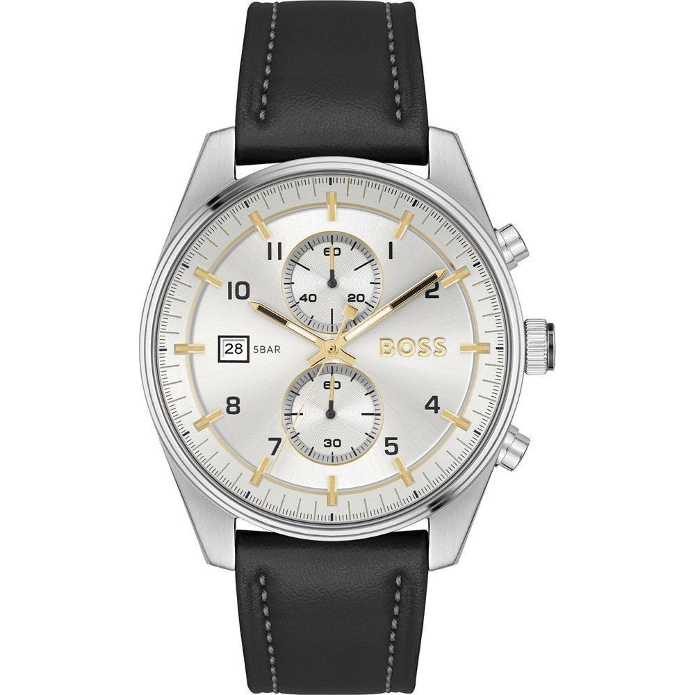 Hugo Boss Black Leather Dress Watch