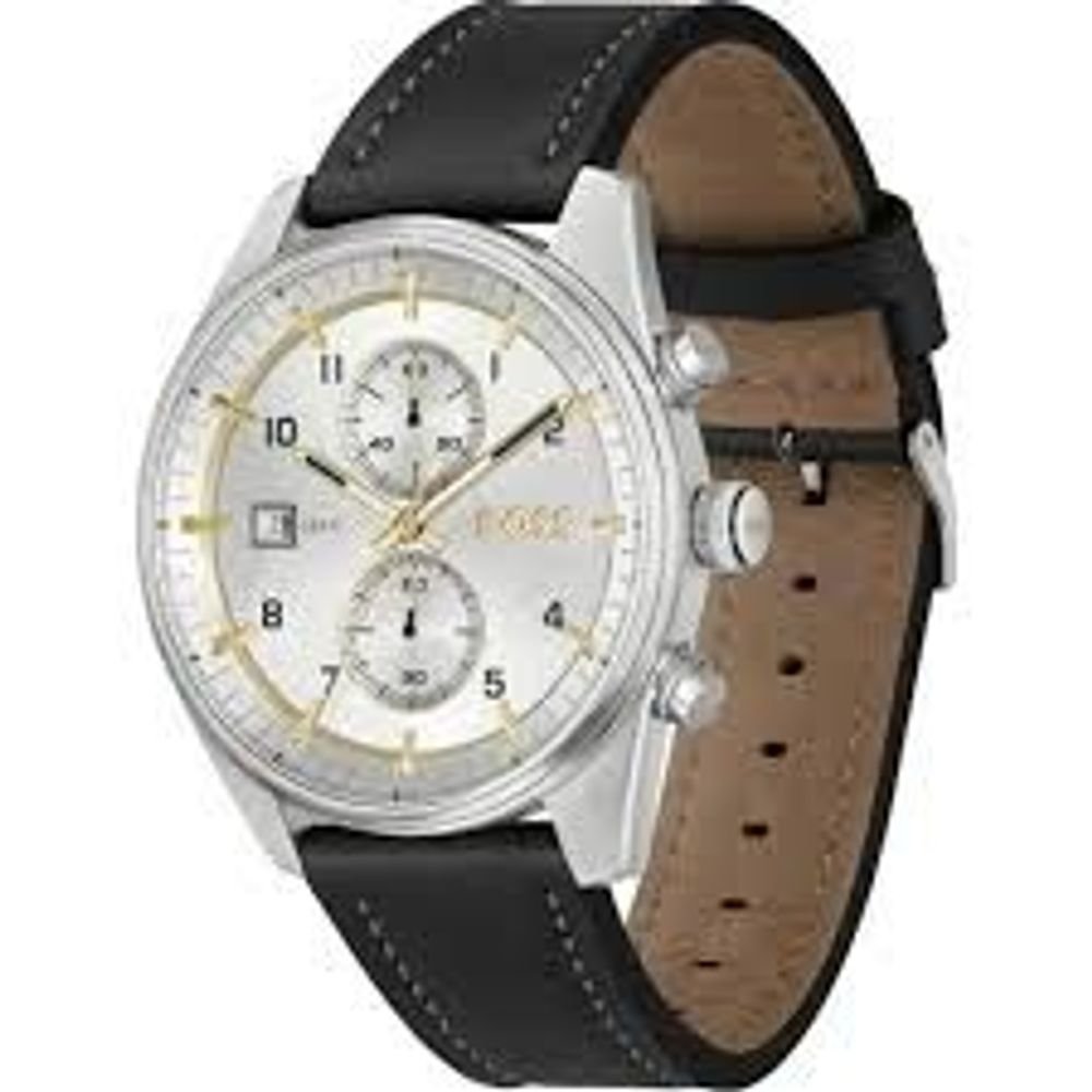 Hugo Boss Black Leather Dress Watch - Image 2