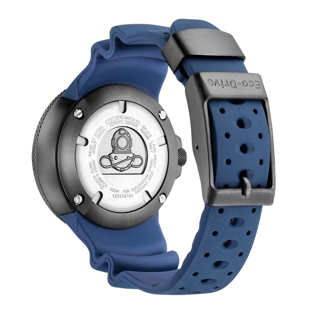 Citizen Blue Rubber Sport Watch - Image 2