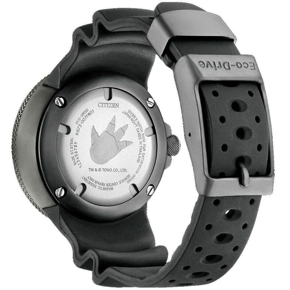 Citizen Black Rubber Sport Watch - Image 2