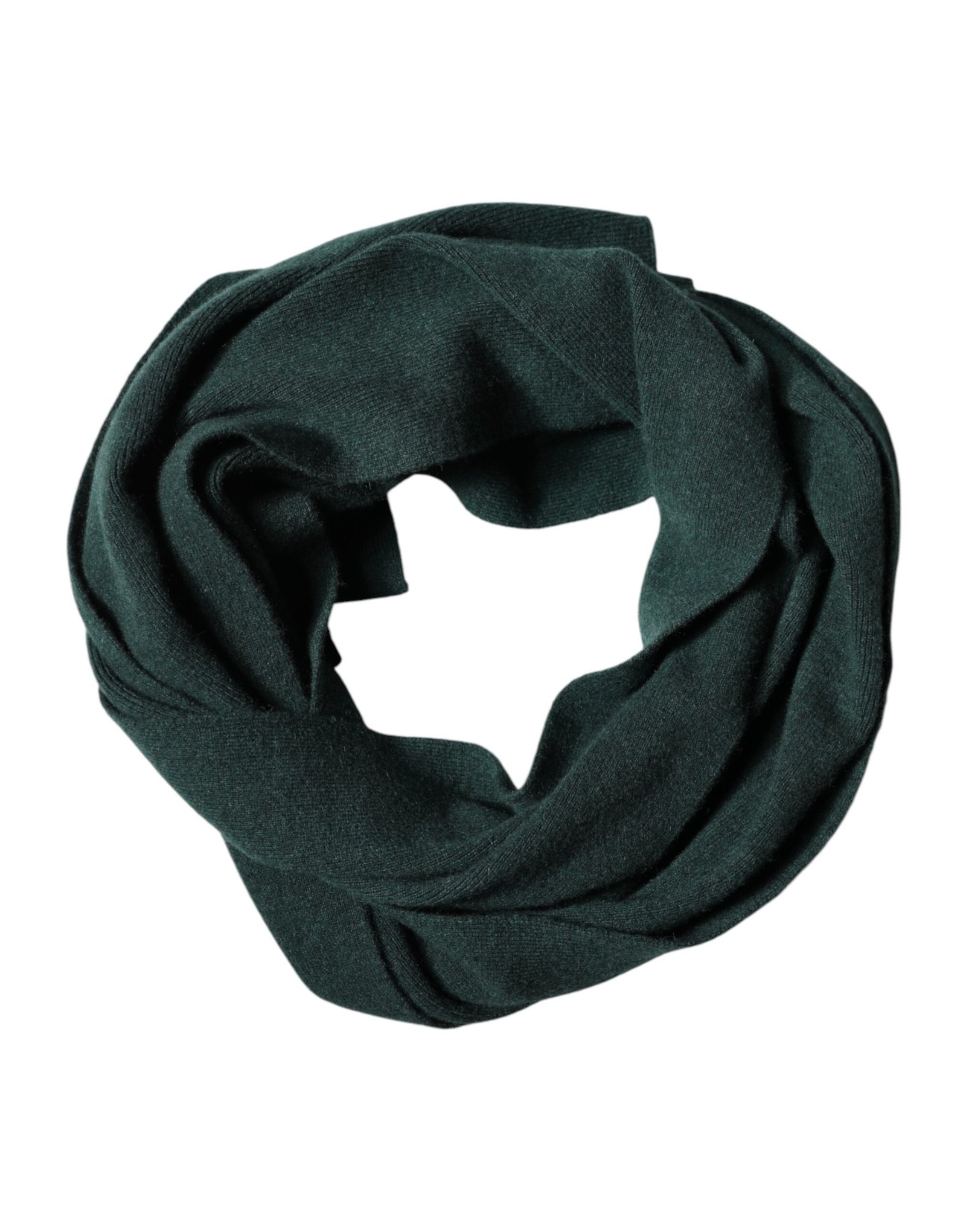 Dolce & Gabbana Green Cashmere Knitted Neck Wrap Shawl Scarf - Image 4