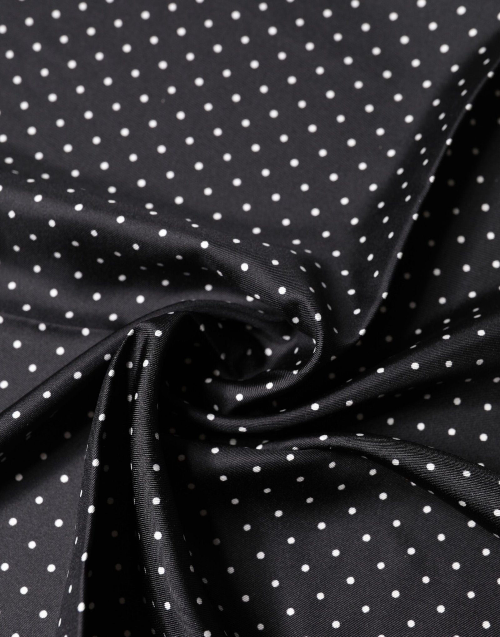 Dolce & Gabbana Black Polka Dot Silk Square Foulard Scarf - Image 4