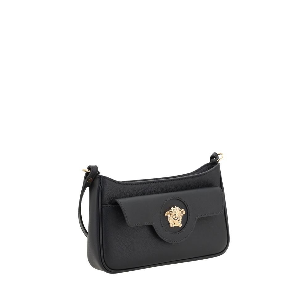 Versace Black Calf Leather Bos Taurus Shoulder Bag - Image 2