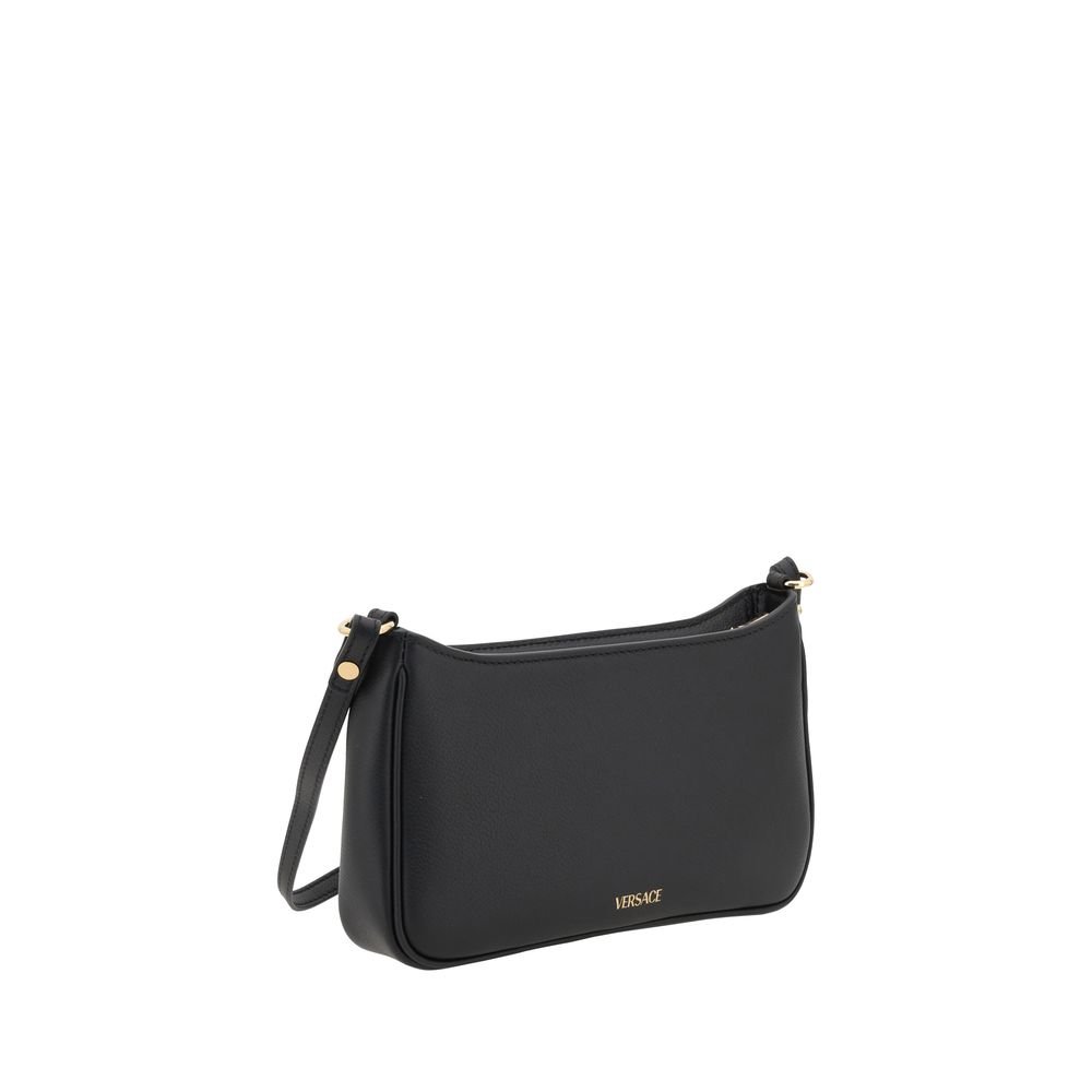 Versace Black Calf Leather Bos Taurus Shoulder Bag - Image 3