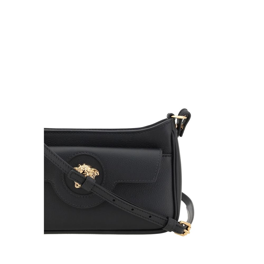 Versace Black Calf Leather Bos Taurus Shoulder Bag - Image 4