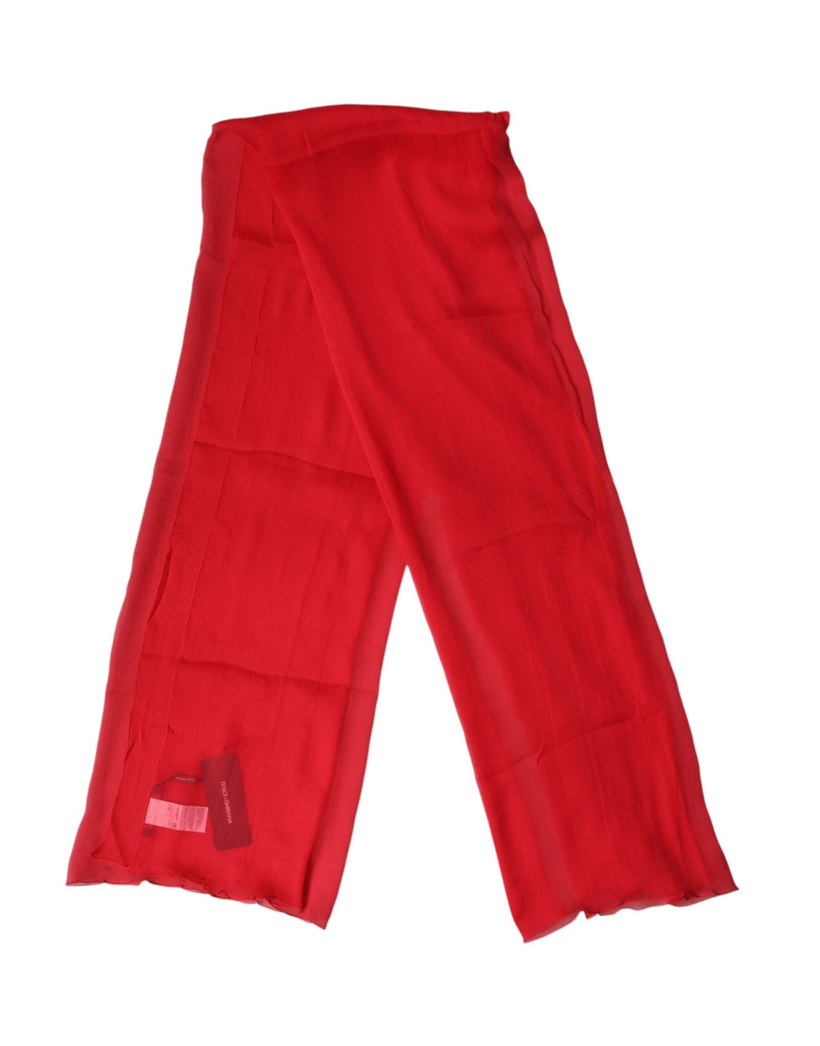 Dolce & Gabbana Red Stole Silk Neck Wrap Shawl Men Scarf - Image 3