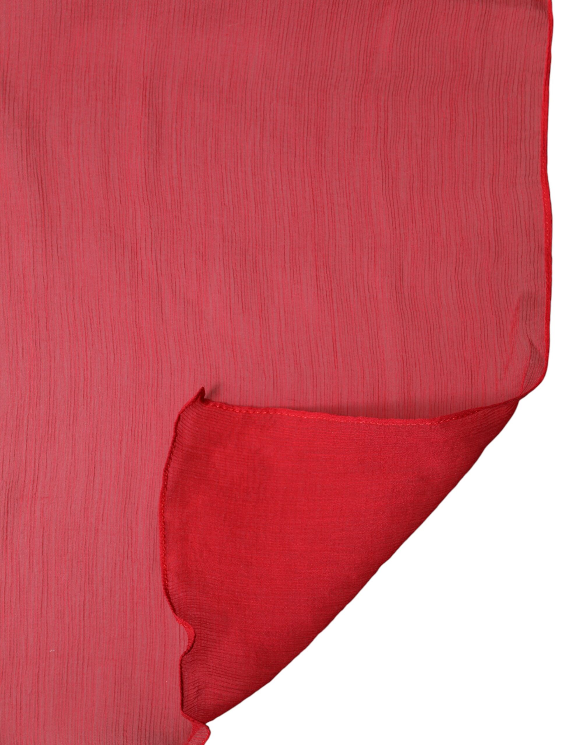 Dolce & Gabbana Red Stole Silk Neck Wrap Shawl Men Scarf - Image 4
