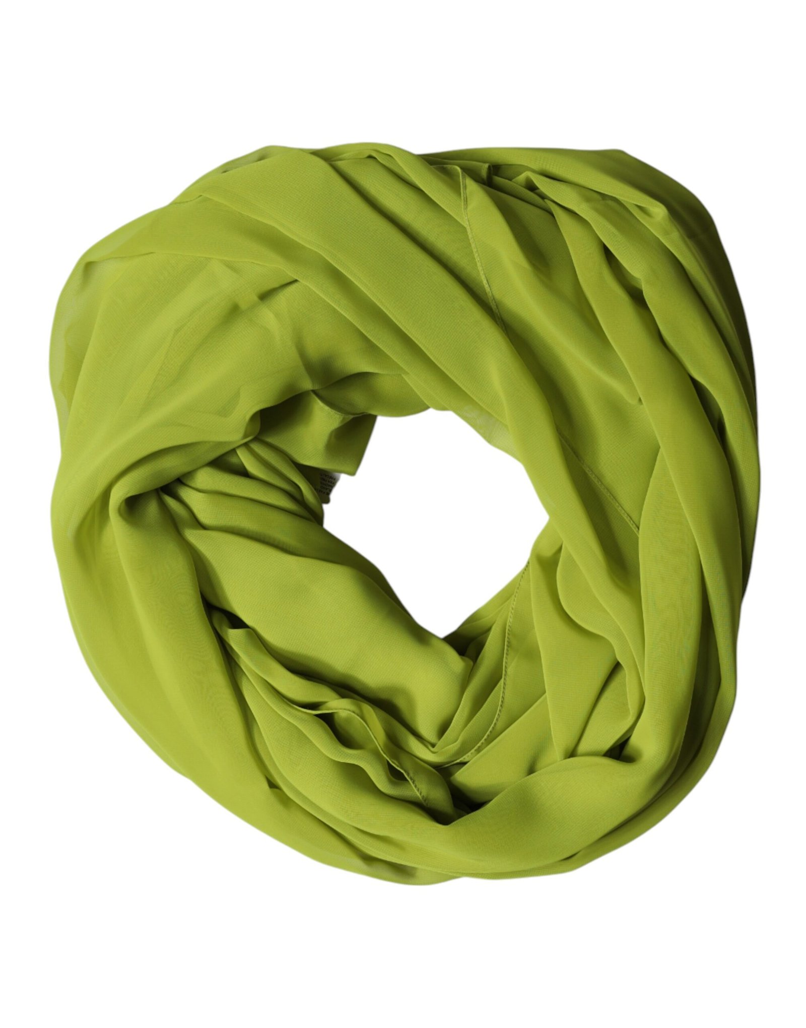 Dolce & Gabbana Green Polyester Stole Neck Wrap Shawl Scarf - Image 2
