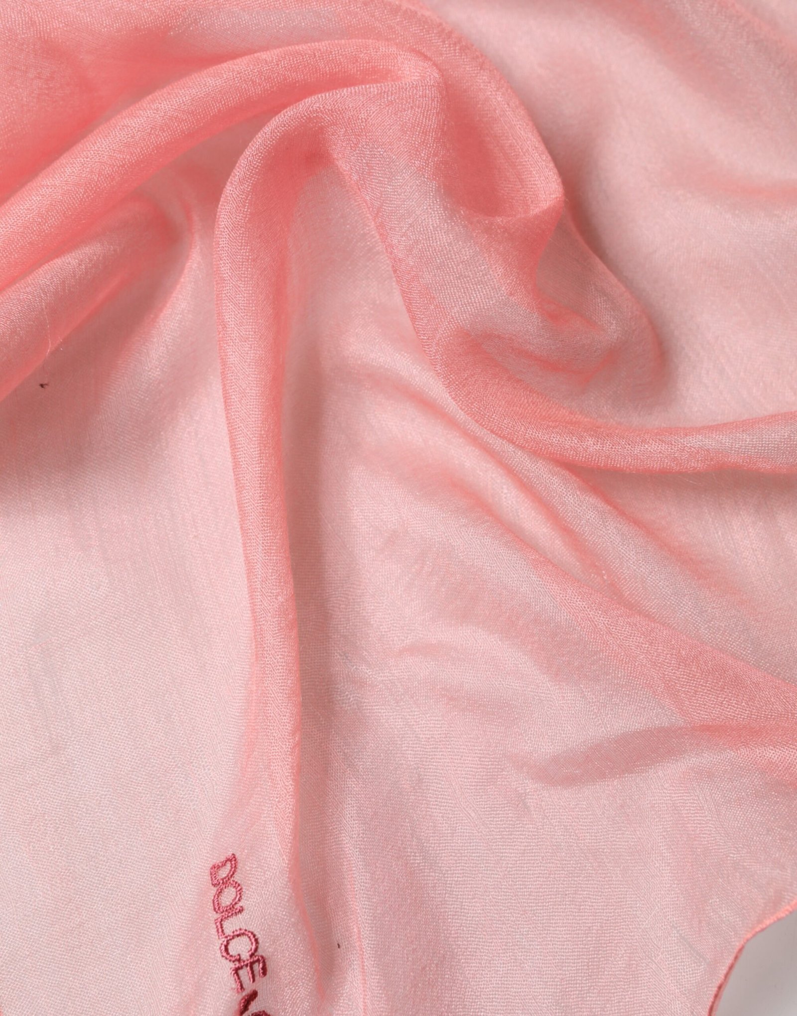Dolce & Gabbana Light Pink Cashmere Neck Wrap Shawl Scarf - Image 5
