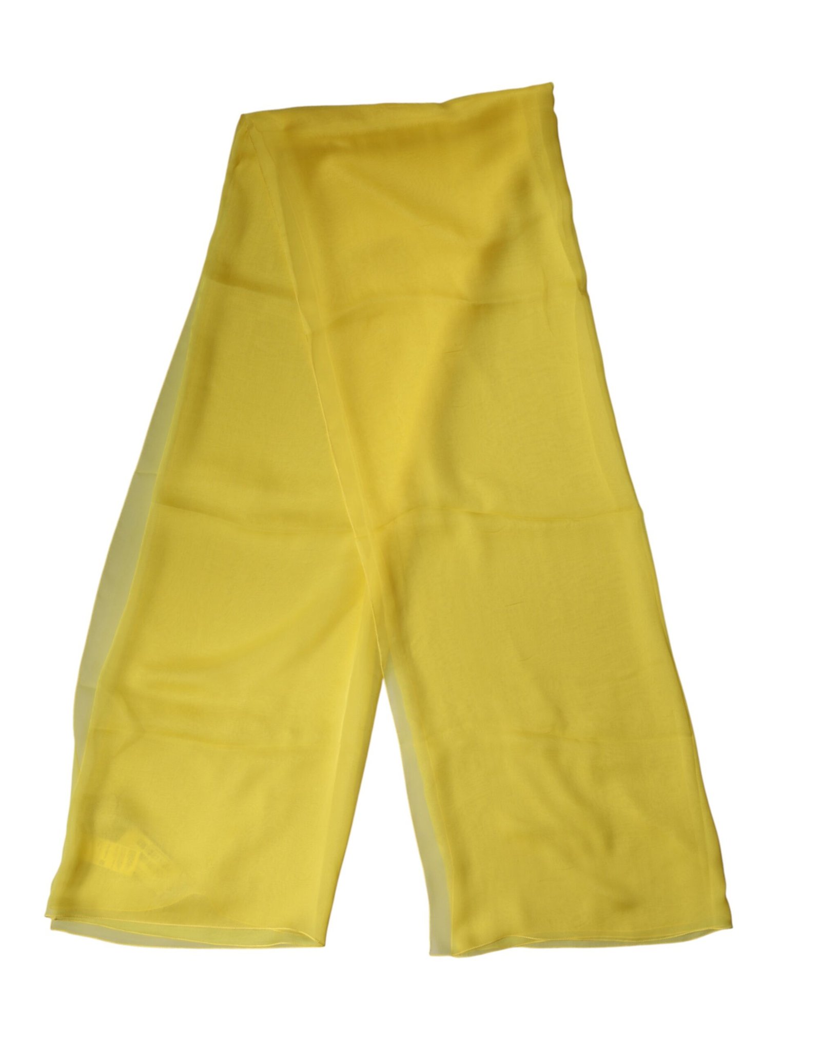 Dolce & Gabbana Yellow Silk Stole Neck Wrap Shawl Men 200cm x 130cm Scarf - Image 3