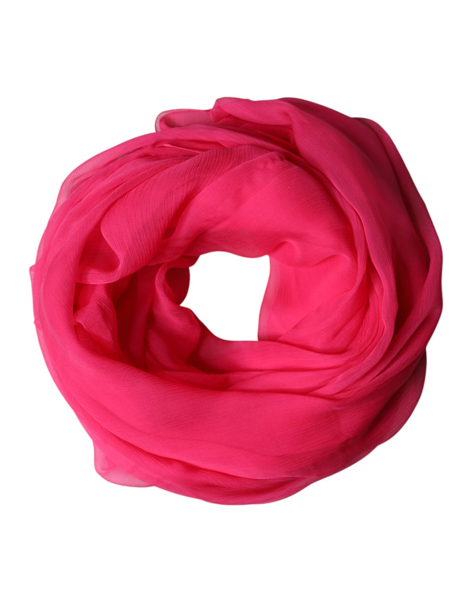 Dolce & Gabbana Pink Silk Stole Neck Wrap Shawl Men 174cm x 128.5cm Scarf - Image 2