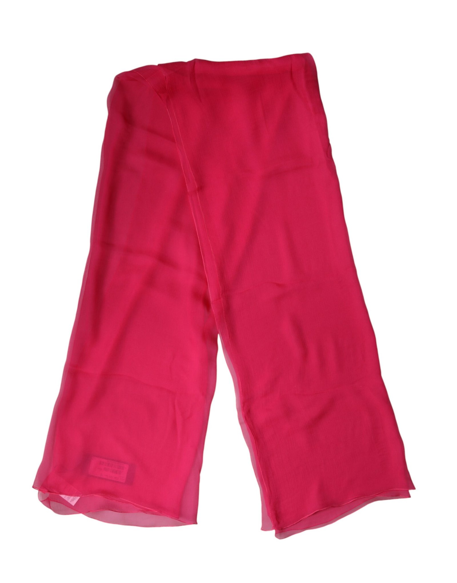 Dolce & Gabbana Pink Silk Stole Neck Wrap Shawl Men 174cm x 128.5cm Scarf - Image 5