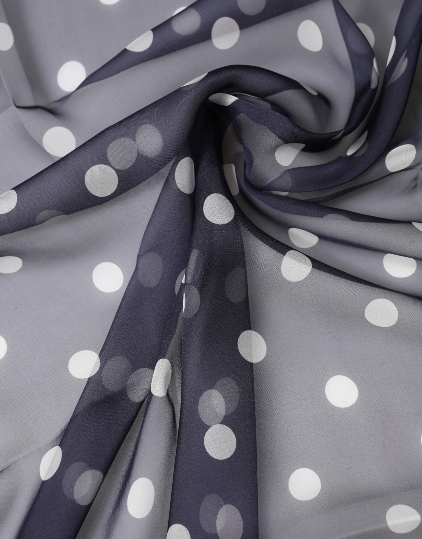 Dolce & Gabbana Blue Polka Dot Silk Neck Wrap Shawl 205cm x 132cm Scarf - Image 3